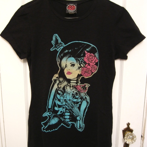 Too Fast Brand cirque couture Tops - 5/$25! Gothic Bride of Frankenstein Steam Punk Tee